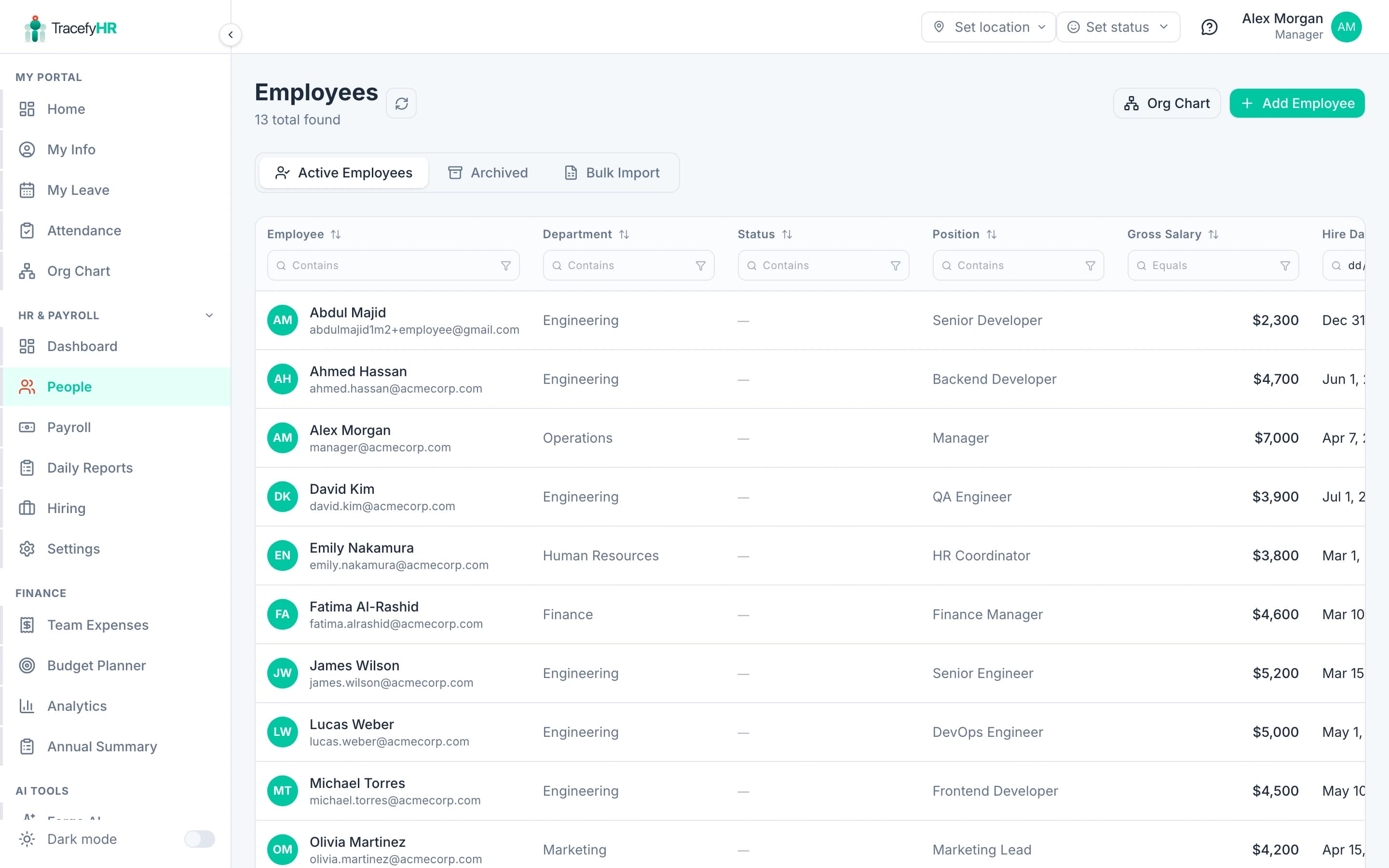 Employee Management screenshot